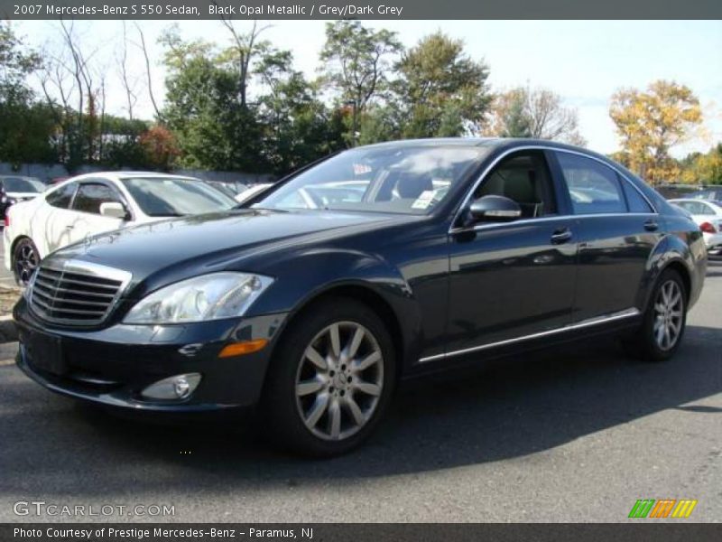 Black Opal Metallic / Grey/Dark Grey 2007 Mercedes-Benz S 550 Sedan