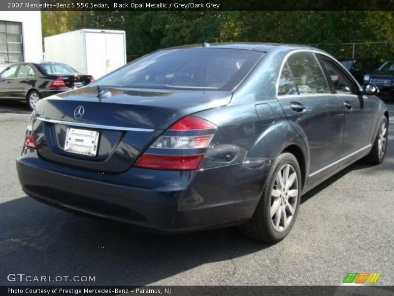 Black Opal Metallic / Grey/Dark Grey 2007 Mercedes-Benz S 550 Sedan