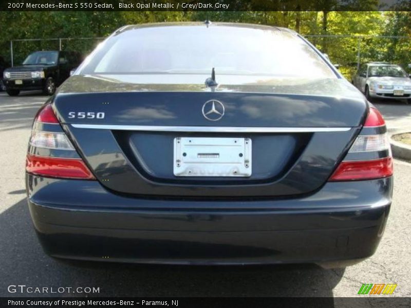 Black Opal Metallic / Grey/Dark Grey 2007 Mercedes-Benz S 550 Sedan