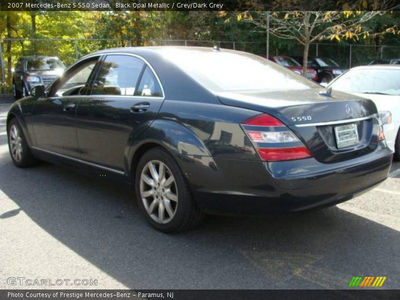 Black Opal Metallic / Grey/Dark Grey 2007 Mercedes-Benz S 550 Sedan