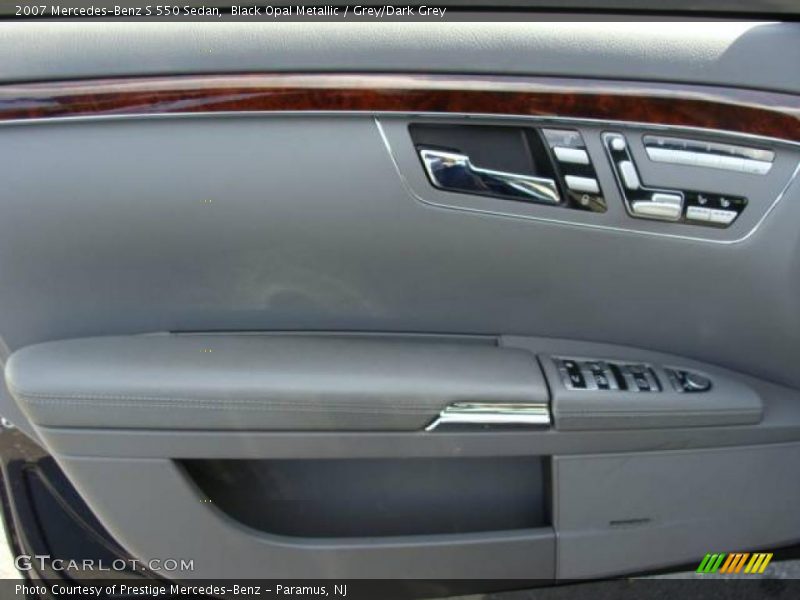 Black Opal Metallic / Grey/Dark Grey 2007 Mercedes-Benz S 550 Sedan