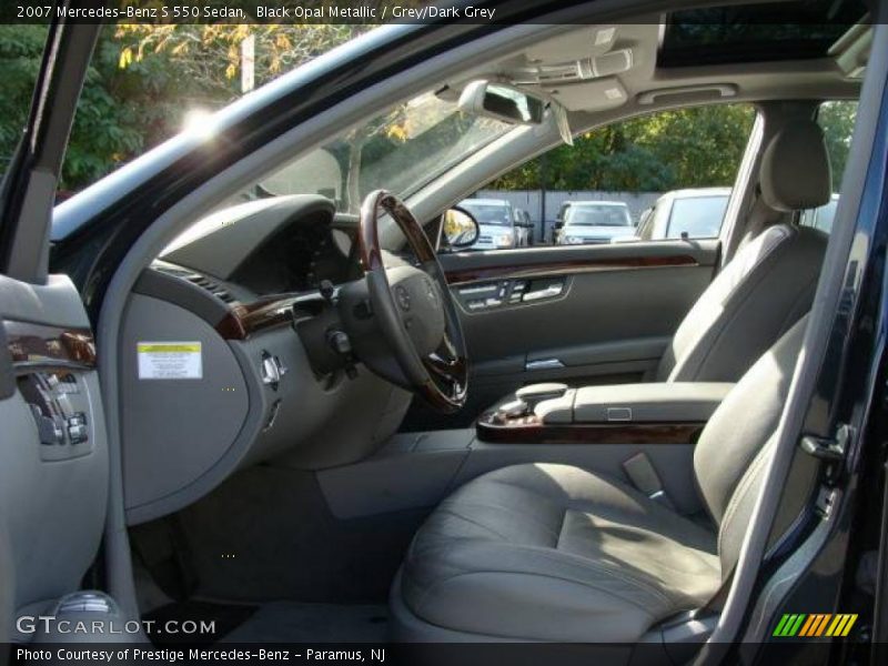 Black Opal Metallic / Grey/Dark Grey 2007 Mercedes-Benz S 550 Sedan