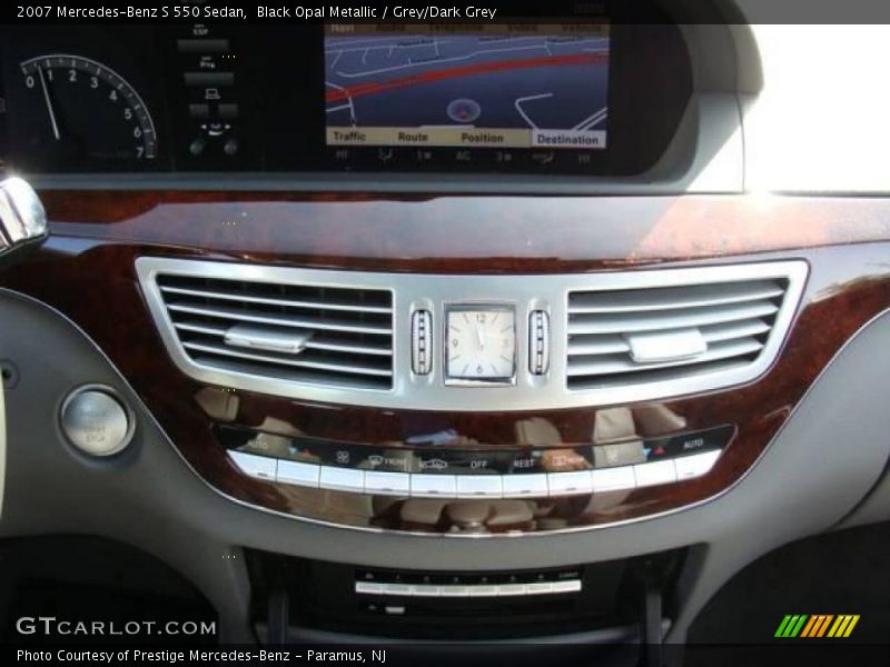 Black Opal Metallic / Grey/Dark Grey 2007 Mercedes-Benz S 550 Sedan