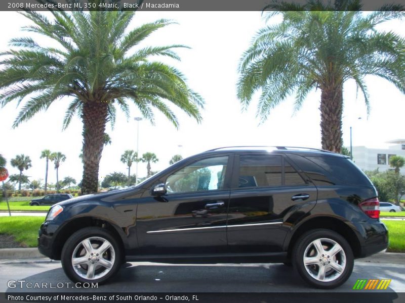 Black / Macadamia 2008 Mercedes-Benz ML 350 4Matic