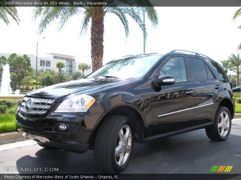 Black / Macadamia 2008 Mercedes-Benz ML 350 4Matic