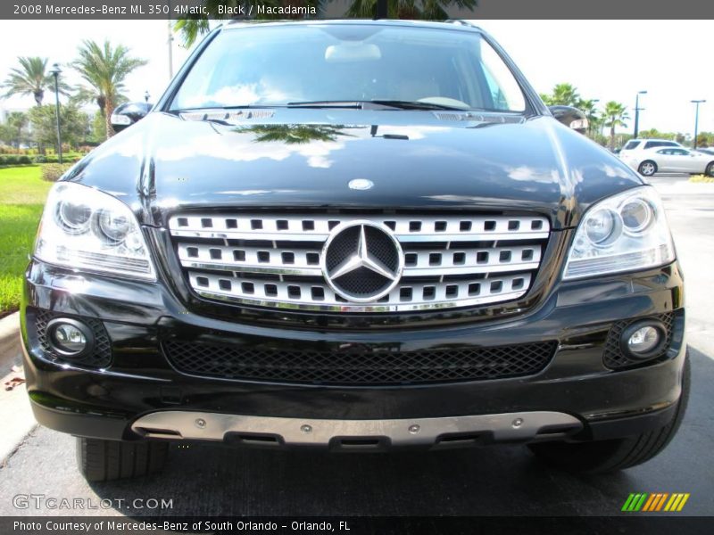 Black / Macadamia 2008 Mercedes-Benz ML 350 4Matic