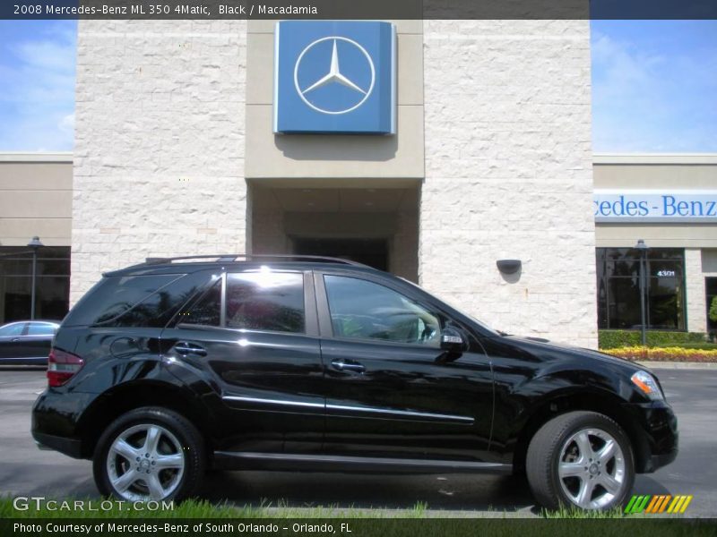 Black / Macadamia 2008 Mercedes-Benz ML 350 4Matic