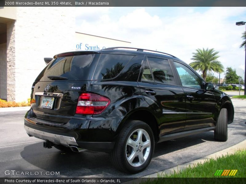 Black / Macadamia 2008 Mercedes-Benz ML 350 4Matic