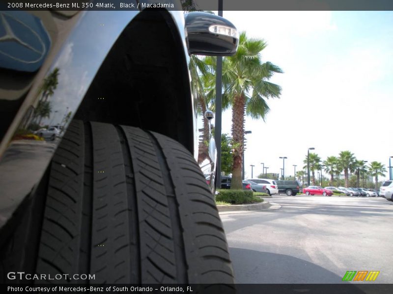 Black / Macadamia 2008 Mercedes-Benz ML 350 4Matic