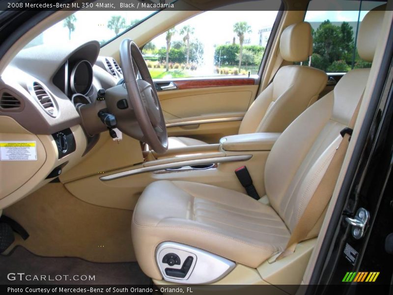 Black / Macadamia 2008 Mercedes-Benz ML 350 4Matic