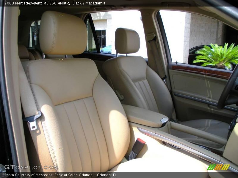 Black / Macadamia 2008 Mercedes-Benz ML 350 4Matic