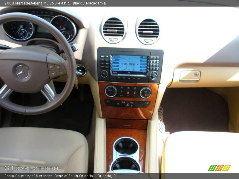 Black / Macadamia 2008 Mercedes-Benz ML 350 4Matic