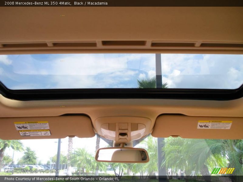 Black / Macadamia 2008 Mercedes-Benz ML 350 4Matic