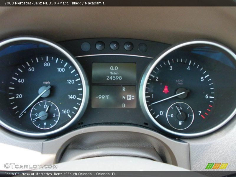 Black / Macadamia 2008 Mercedes-Benz ML 350 4Matic