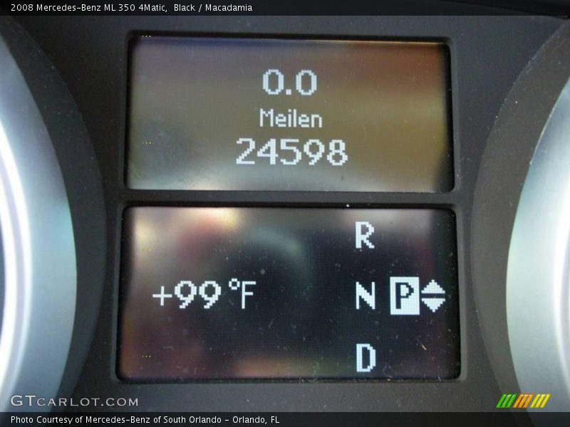 Black / Macadamia 2008 Mercedes-Benz ML 350 4Matic