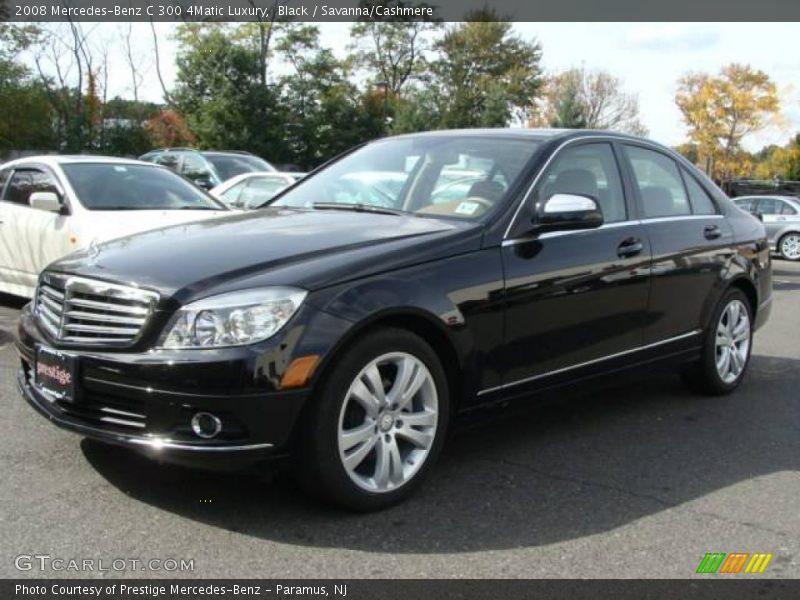 Black / Savanna/Cashmere 2008 Mercedes-Benz C 300 4Matic Luxury