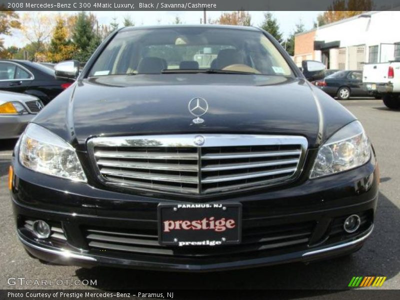 Black / Savanna/Cashmere 2008 Mercedes-Benz C 300 4Matic Luxury
