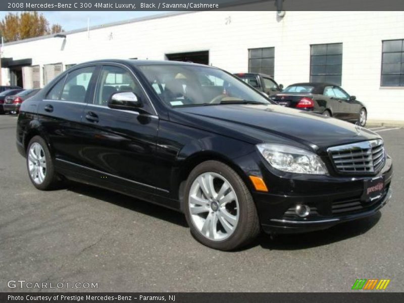 Black / Savanna/Cashmere 2008 Mercedes-Benz C 300 4Matic Luxury