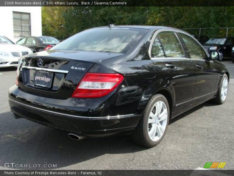 Black / Savanna/Cashmere 2008 Mercedes-Benz C 300 4Matic Luxury