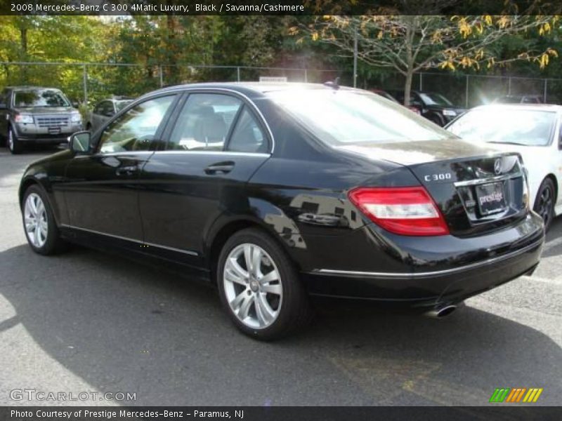 Black / Savanna/Cashmere 2008 Mercedes-Benz C 300 4Matic Luxury