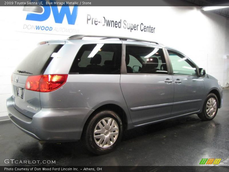 Blue Mirage Metallic / Stone 2009 Toyota Sienna LE