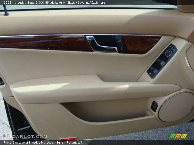 Black / Savanna/Cashmere 2008 Mercedes-Benz C 300 4Matic Luxury