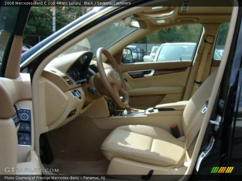 Black / Savanna/Cashmere 2008 Mercedes-Benz C 300 4Matic Luxury