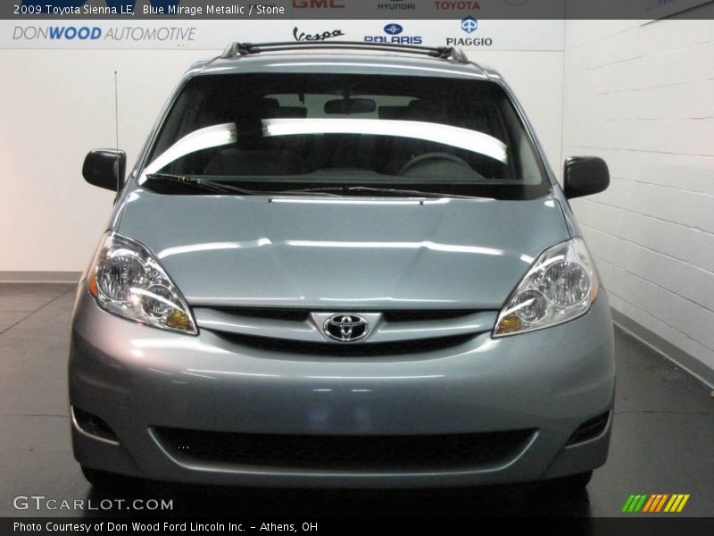 Blue Mirage Metallic / Stone 2009 Toyota Sienna LE