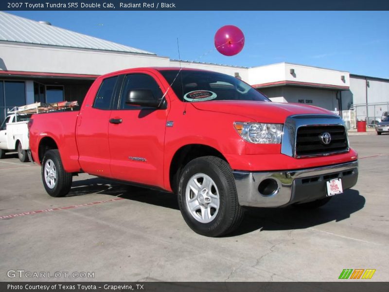 Radiant Red / Black 2007 Toyota Tundra SR5 Double Cab