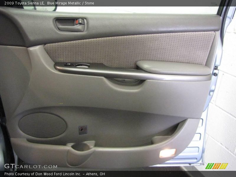 Blue Mirage Metallic / Stone 2009 Toyota Sienna LE