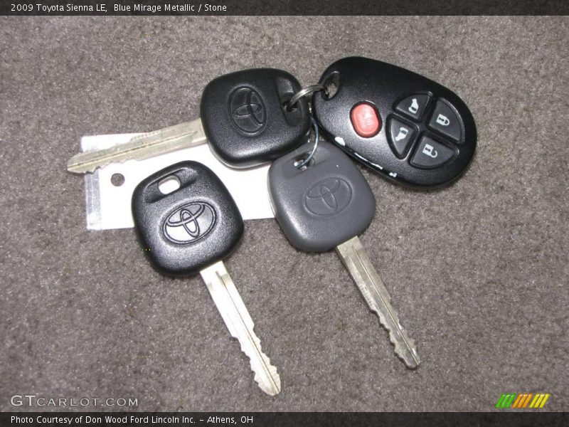 Blue Mirage Metallic / Stone 2009 Toyota Sienna LE