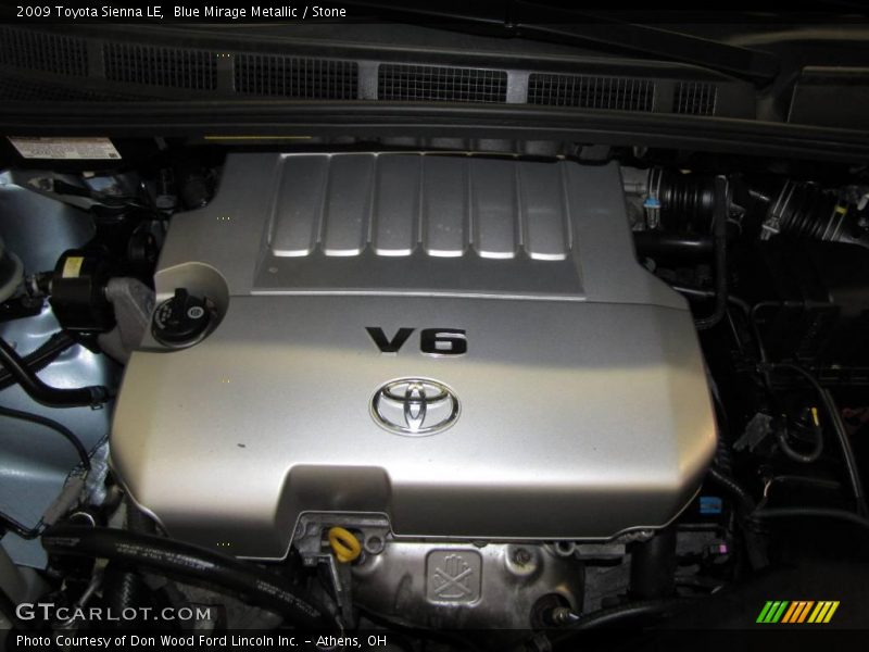 Blue Mirage Metallic / Stone 2009 Toyota Sienna LE