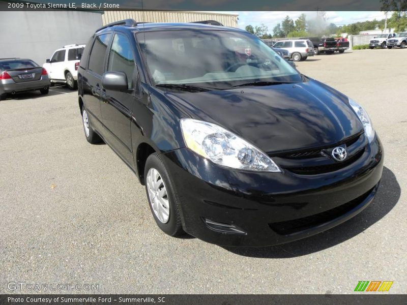 Black / Stone 2009 Toyota Sienna LE