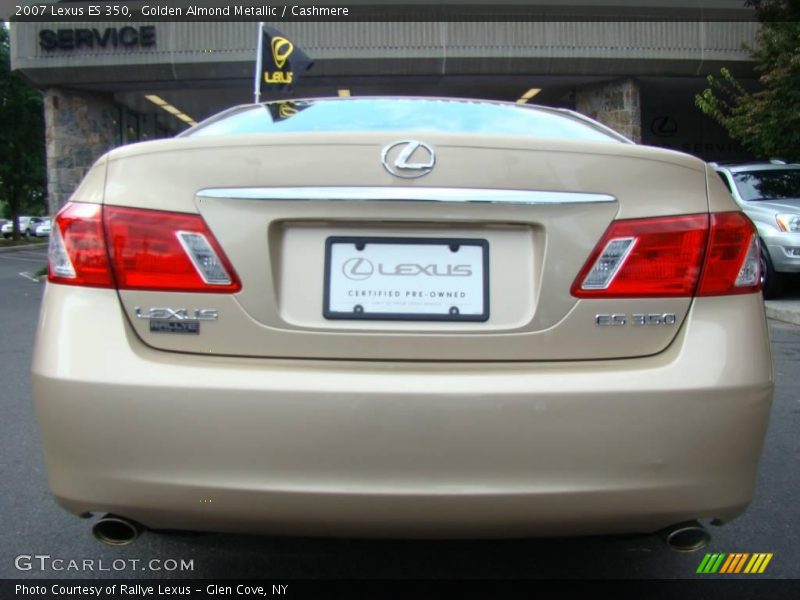 Golden Almond Metallic / Cashmere 2007 Lexus ES 350