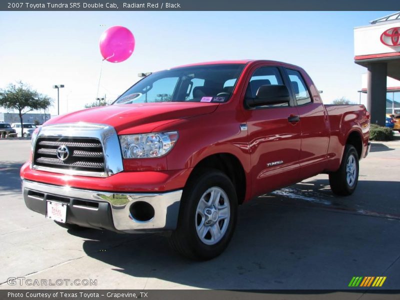 Radiant Red / Black 2007 Toyota Tundra SR5 Double Cab