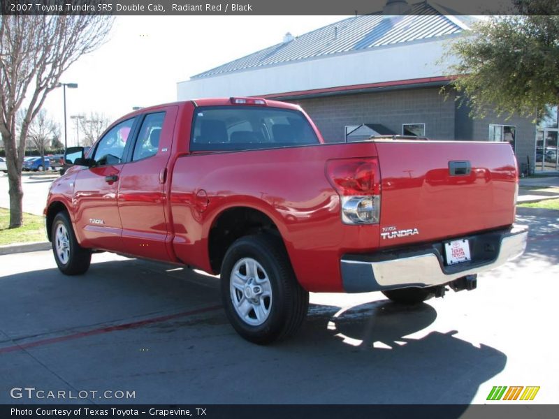 Radiant Red / Black 2007 Toyota Tundra SR5 Double Cab