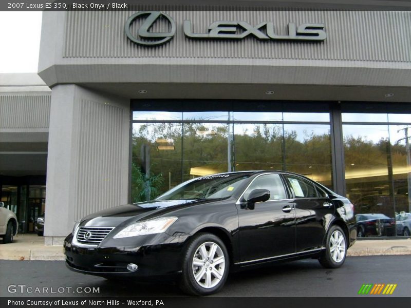 Black Onyx / Black 2007 Lexus ES 350