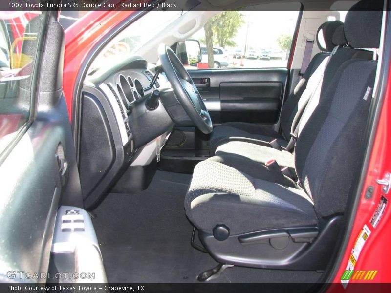 Radiant Red / Black 2007 Toyota Tundra SR5 Double Cab