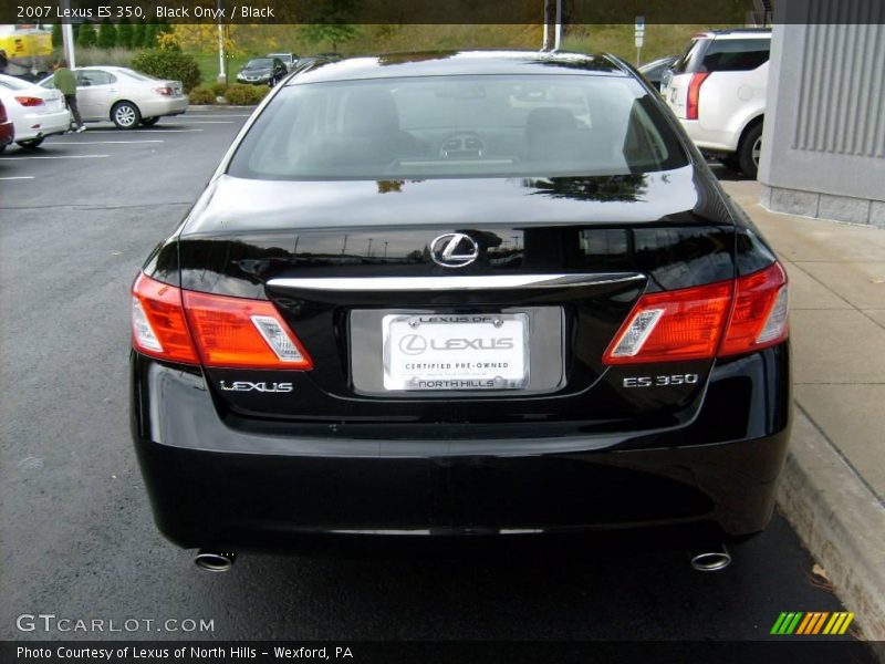 Black Onyx / Black 2007 Lexus ES 350