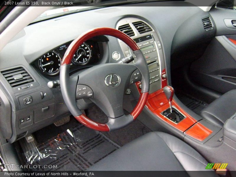 Black Onyx / Black 2007 Lexus ES 350