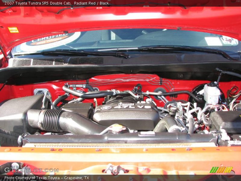 Radiant Red / Black 2007 Toyota Tundra SR5 Double Cab