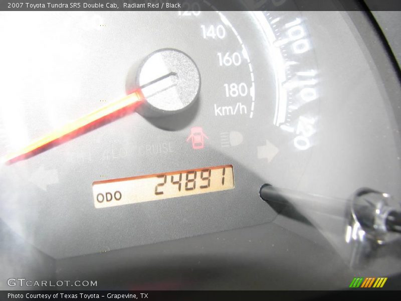 Radiant Red / Black 2007 Toyota Tundra SR5 Double Cab