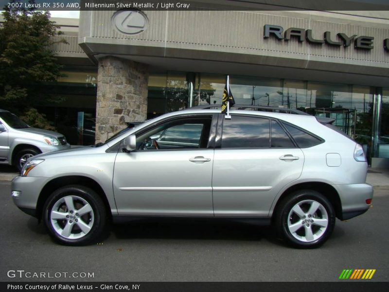 Millennium Silver Metallic / Light Gray 2007 Lexus RX 350 AWD