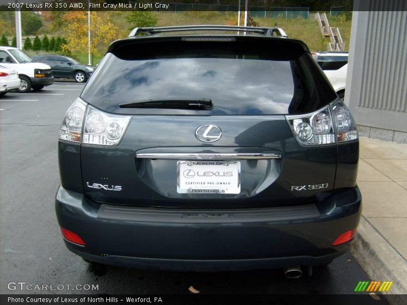 Flint Gray Mica / Light Gray 2007 Lexus RX 350 AWD