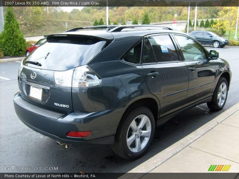 Flint Gray Mica / Light Gray 2007 Lexus RX 350 AWD