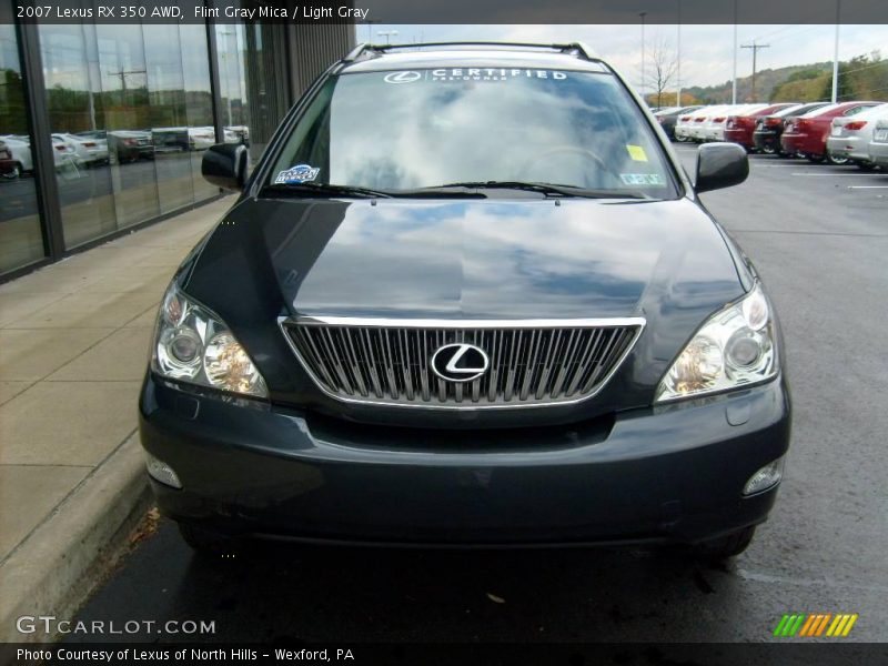 Flint Gray Mica / Light Gray 2007 Lexus RX 350 AWD