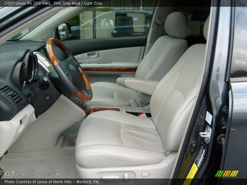 Flint Gray Mica / Light Gray 2007 Lexus RX 350 AWD