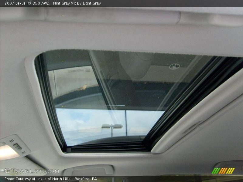 Flint Gray Mica / Light Gray 2007 Lexus RX 350 AWD