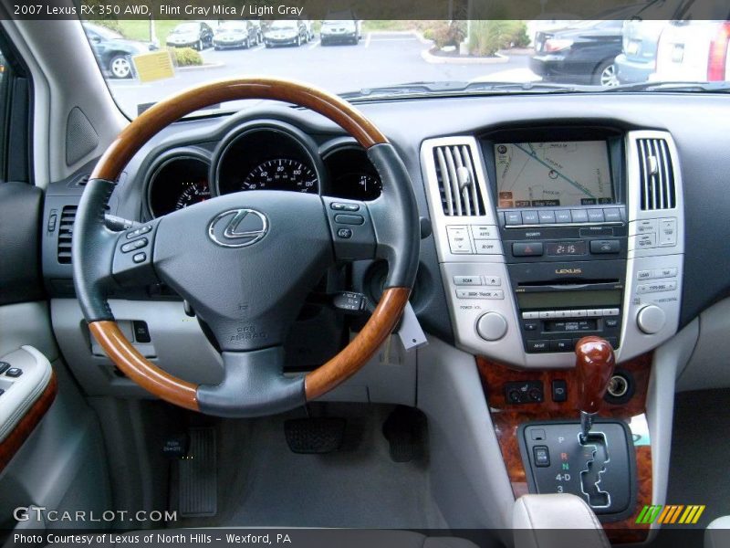 Flint Gray Mica / Light Gray 2007 Lexus RX 350 AWD