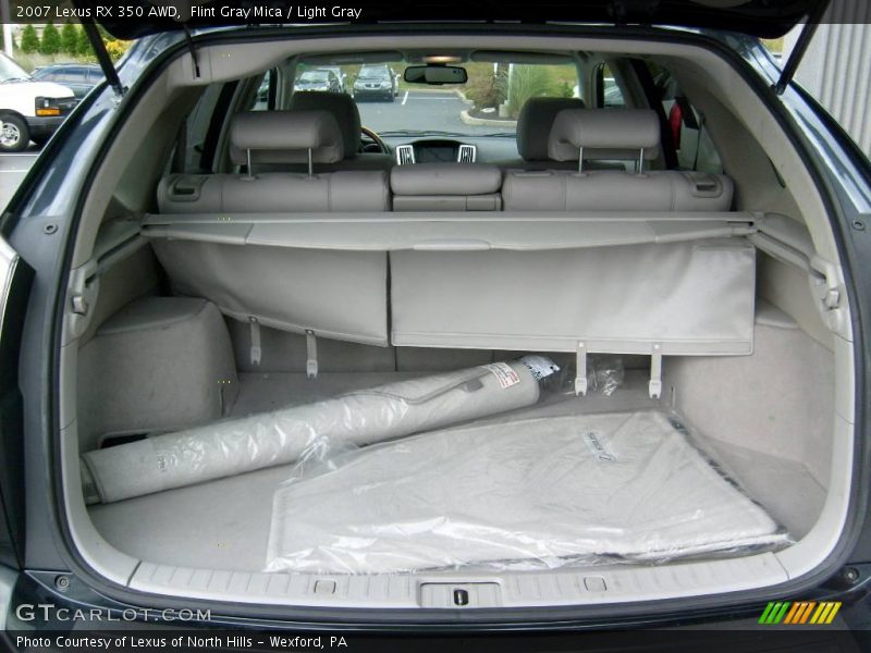 Flint Gray Mica / Light Gray 2007 Lexus RX 350 AWD